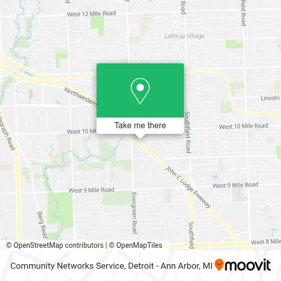 Community Networks Service map