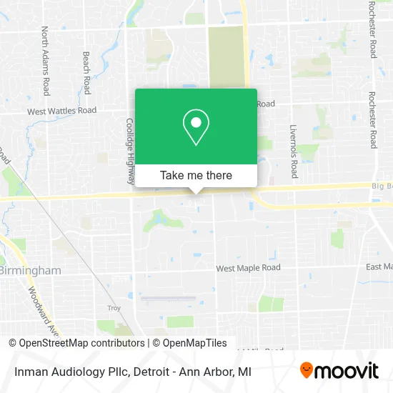 Inman Audiology Pllc map