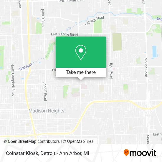 Coinstar Kiosk map