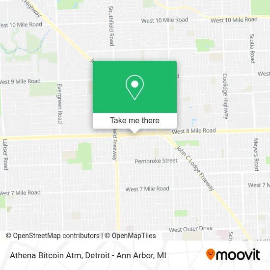 Athena Bitcoin Atm map