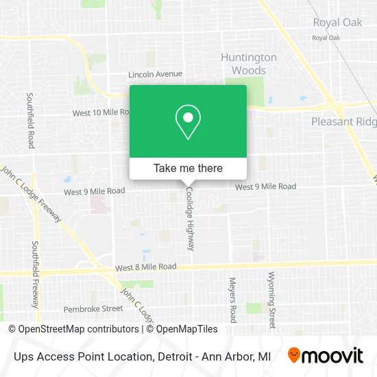 Ups Access Point Location map