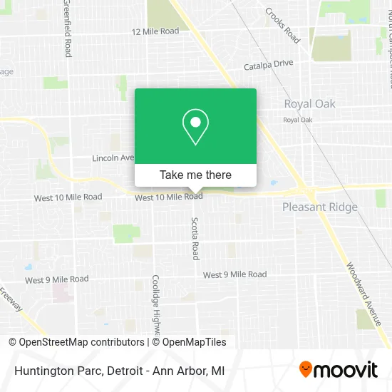 Huntington Parc map