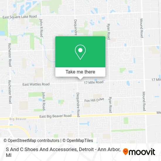 S And C Shoes And Accessories map