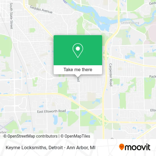 Keyme Locksmiths map