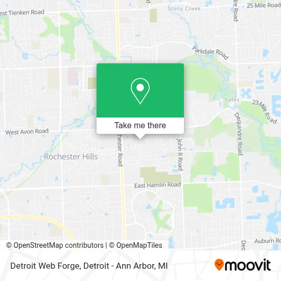 Detroit Web Forge map
