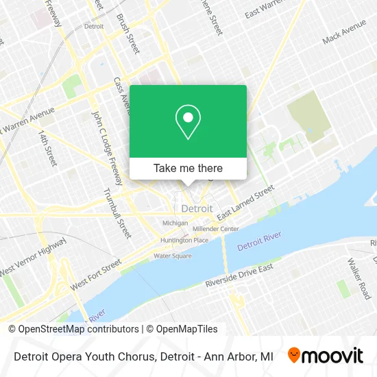 Detroit Opera Youth Chorus map