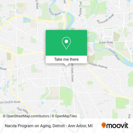Nacda Program on Aging map