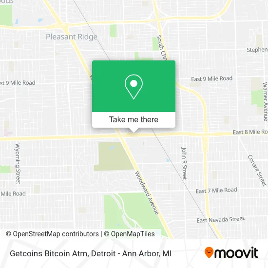 Getcoins Bitcoin Atm map