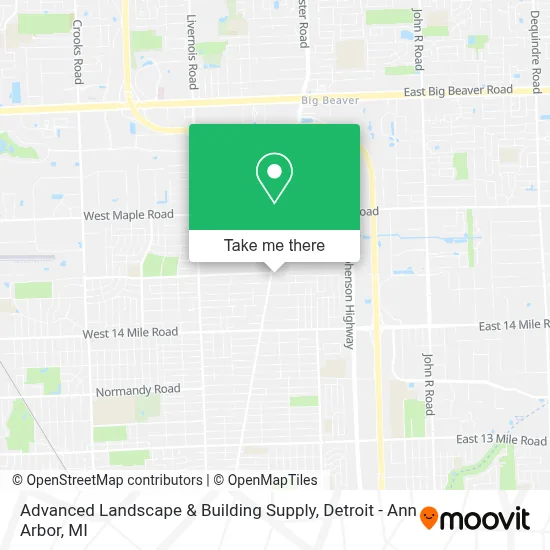 Advanced Landscape & Building Supply map