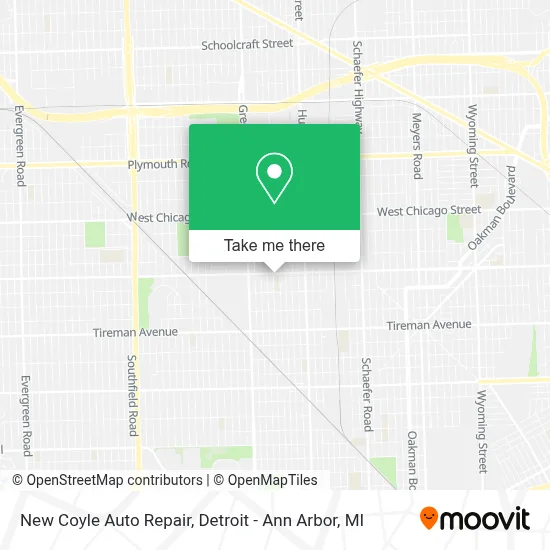 New Coyle Auto Repair map