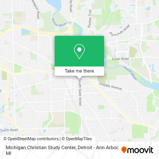 Michigan Christian Study Center map