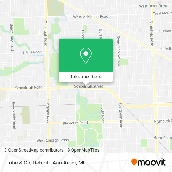 Lube & Go map