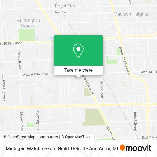 Michigan Watchmakers Guild map