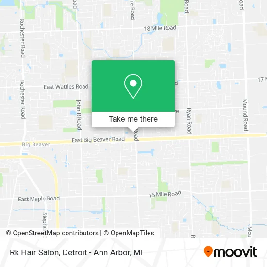 Rk Hair Salon map