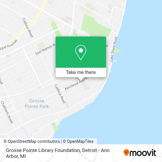 Grosse Pointe Library Foundation map