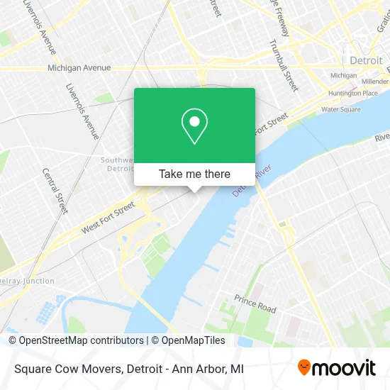 Square Cow Movers map