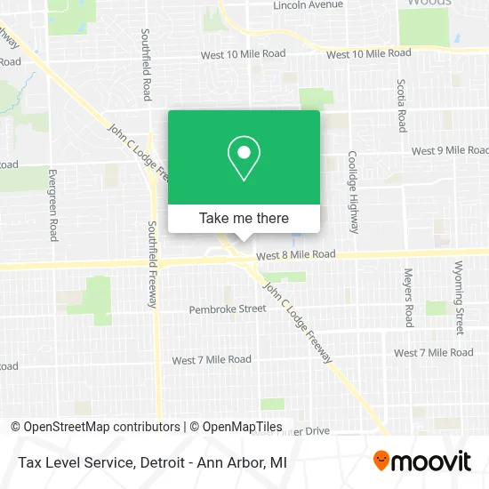 Tax Level Service map