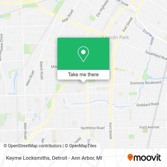 Keyme Locksmiths map