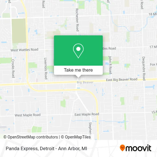 Panda Express map