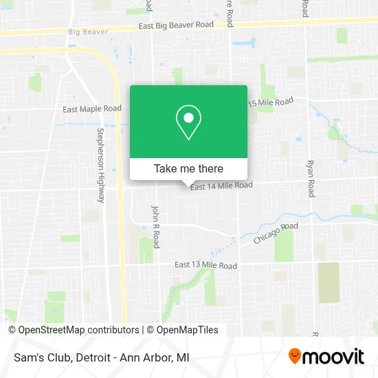 Sam's Club map