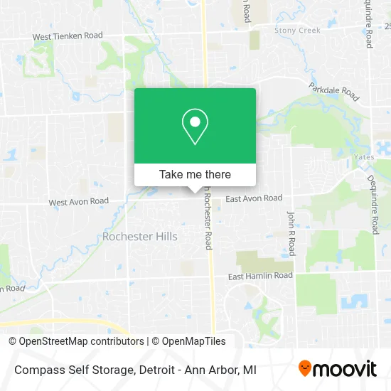 Compass Self Storage map