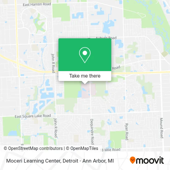 Moceri Learning Center map