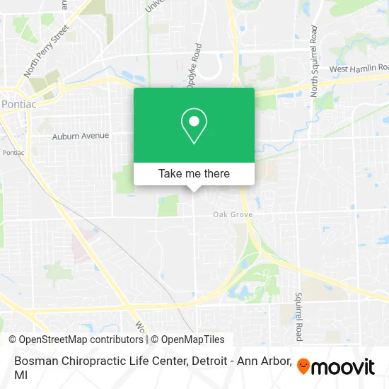 Bosman Chiropractic Life Center map