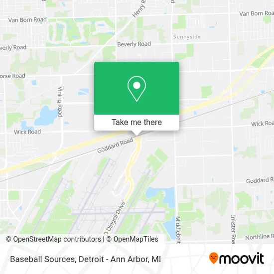 Baseball Sources map