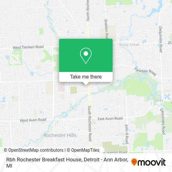 Rbh Rochester Breakfast House map