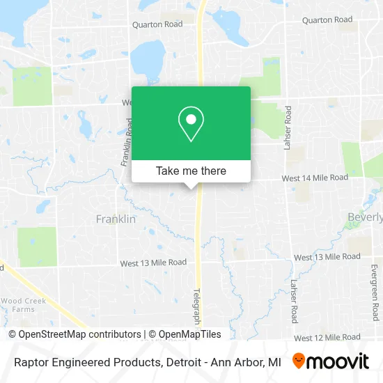 Raptor Engineered Products map