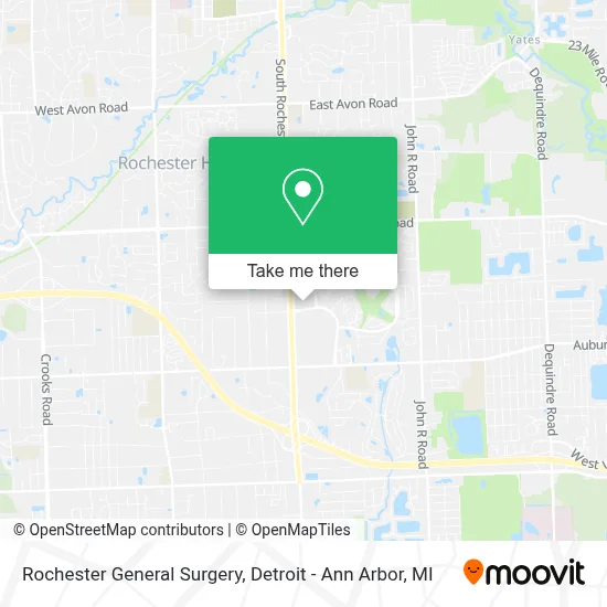 Rochester General Surgery map