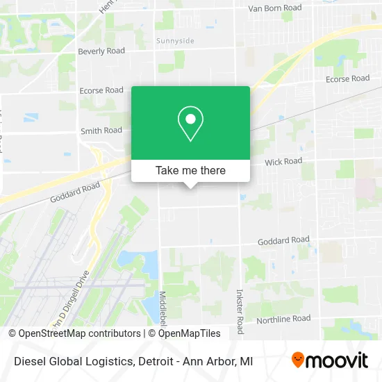 Diesel Global Logistics map