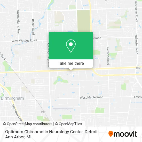 Optimum Chiropractic Neurology Center map