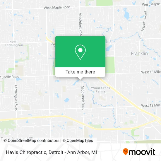 Havis Chiropractic map