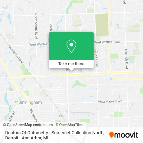 Doctors Of Optometry - Somerset Collection North map
