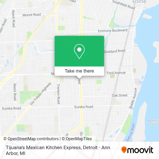 Tijuana's Mexican Kitchen Express map