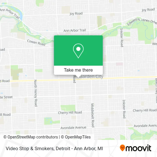 Video Stop & Smokers map