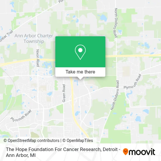 The Hope Foundation For Cancer Research map