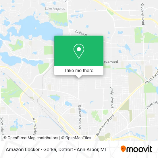 Amazon Locker - Gorka map