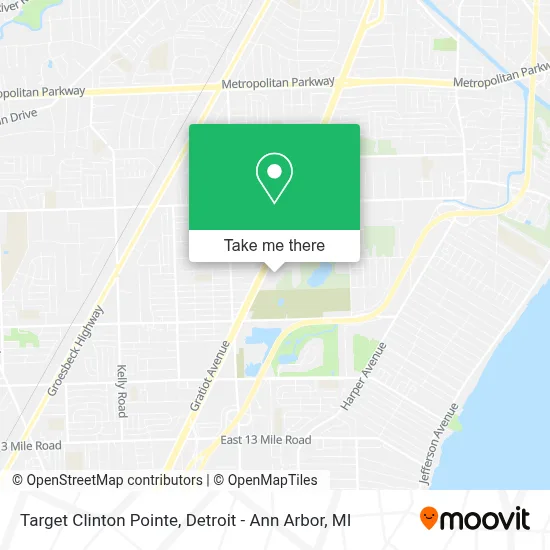 Target Clinton Pointe map
