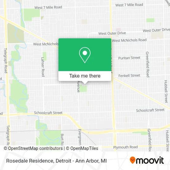 Rosedale Residence map
