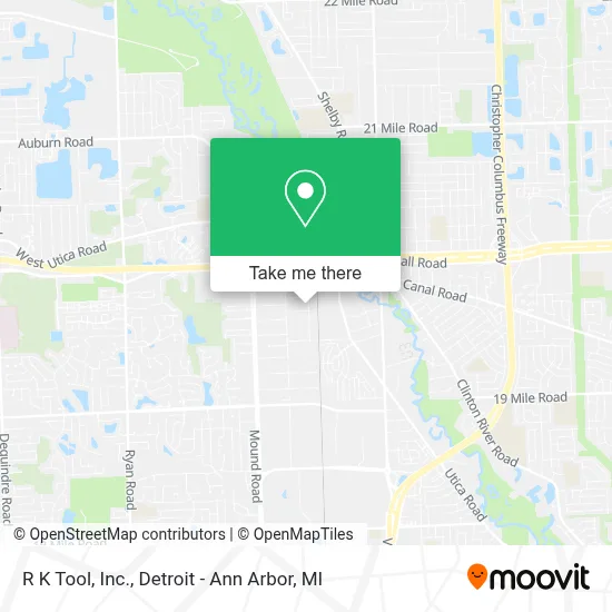 R K Tool, Inc. map