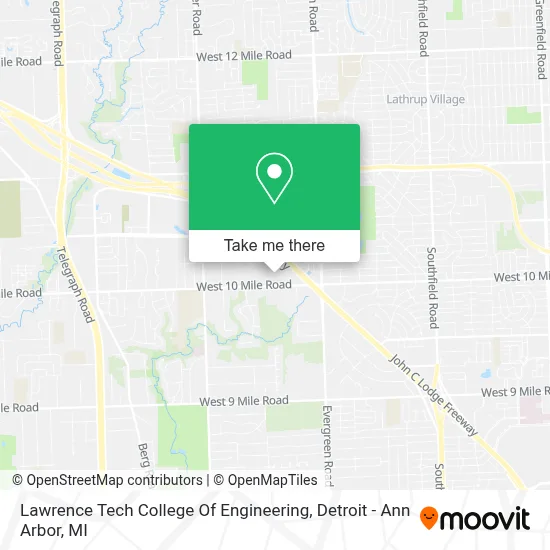 Lawrence Tech College Of Engineering map