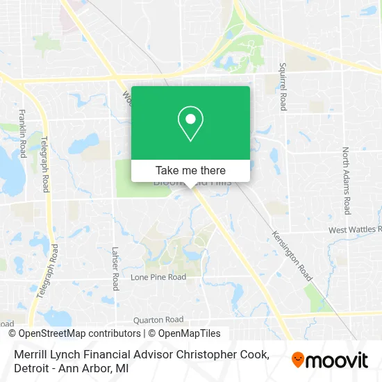 Merrill Lynch Financial Advisor Christopher Cook map
