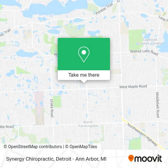 Synergy Chiropractic map