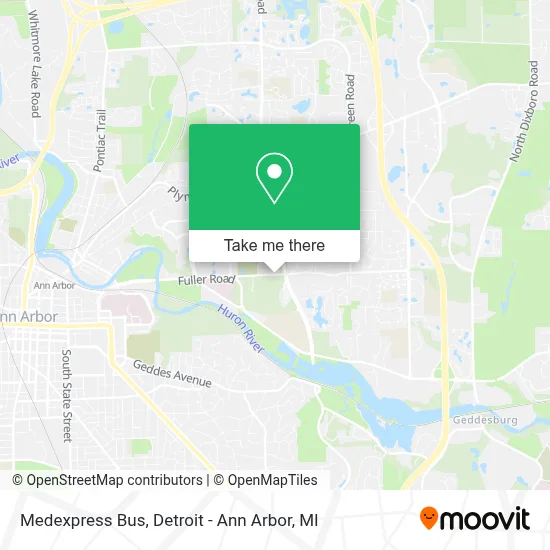 Medexpress Bus map