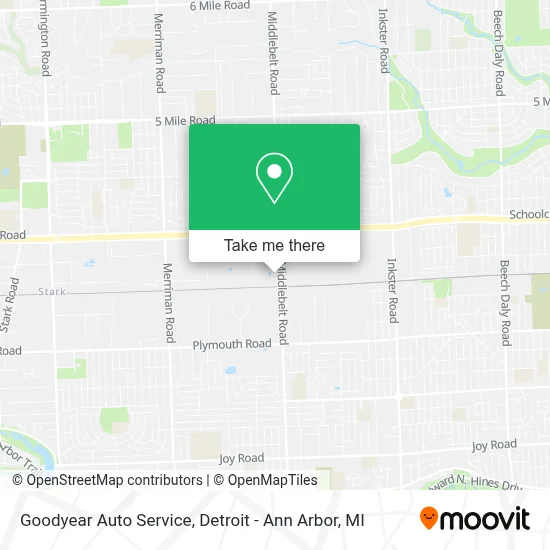 Goodyear Auto Service map
