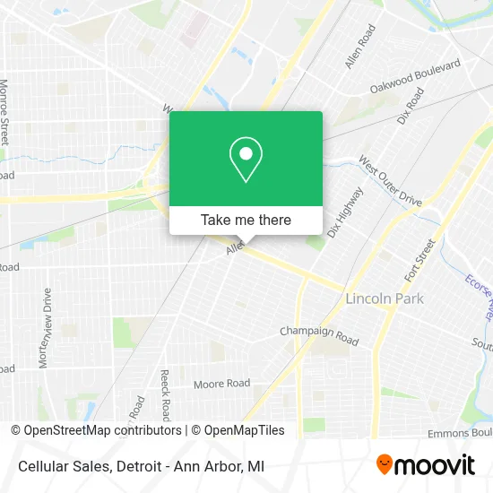 Cellular Sales map