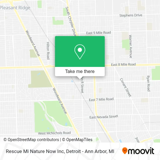 Rescue Mi Nature Now Inc map