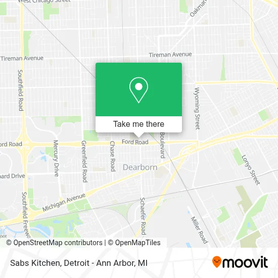 Sabs Kitchen map
